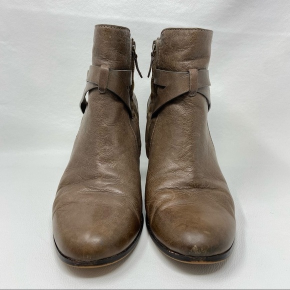 Cole Haan D41599 Grand OS Brown Leather Zip Ankle Boots Womens Size 9.5B. - Picture 5 of 13